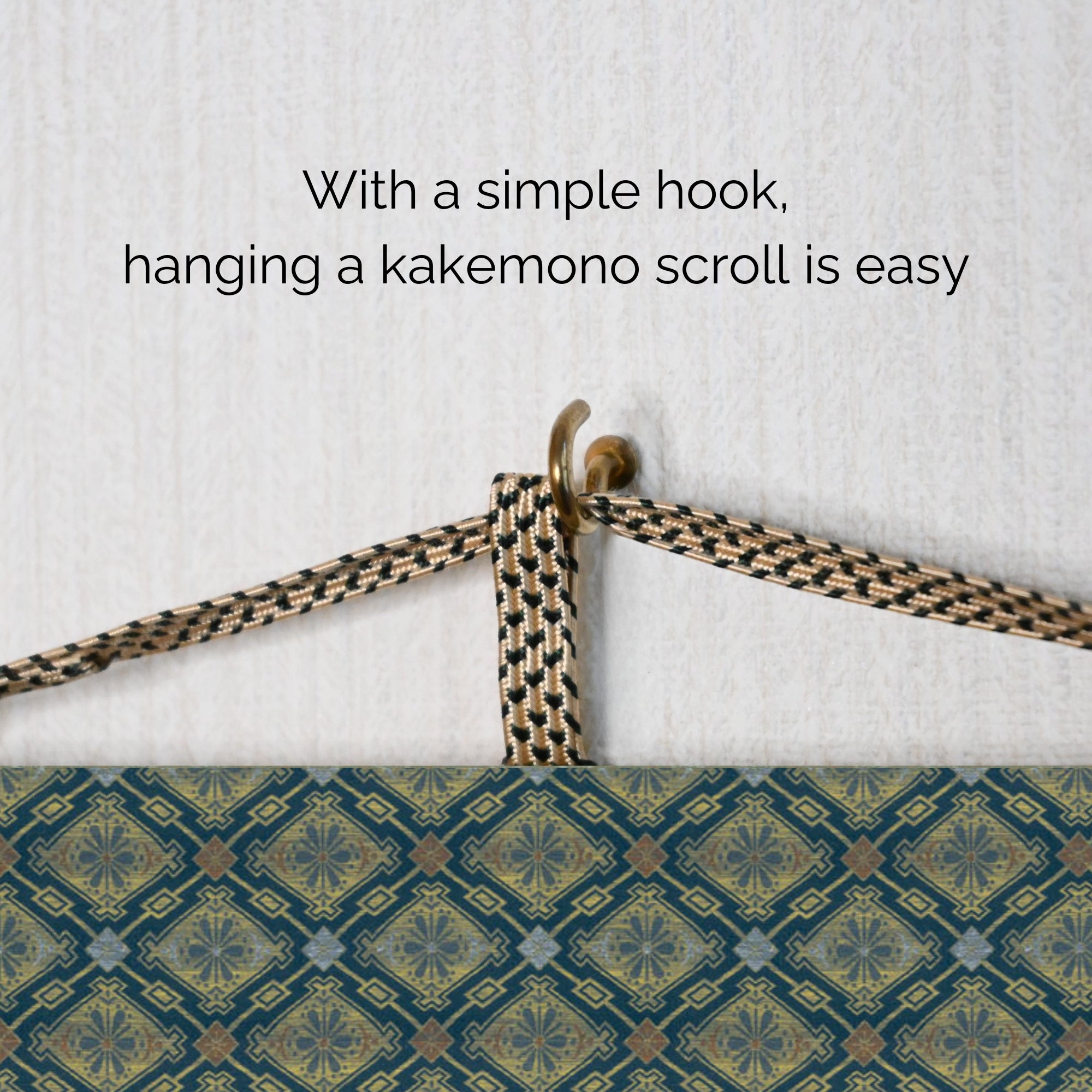 Póster de Pared Kakemono de Samurái Japonés – Samurái de Pie con Armadura