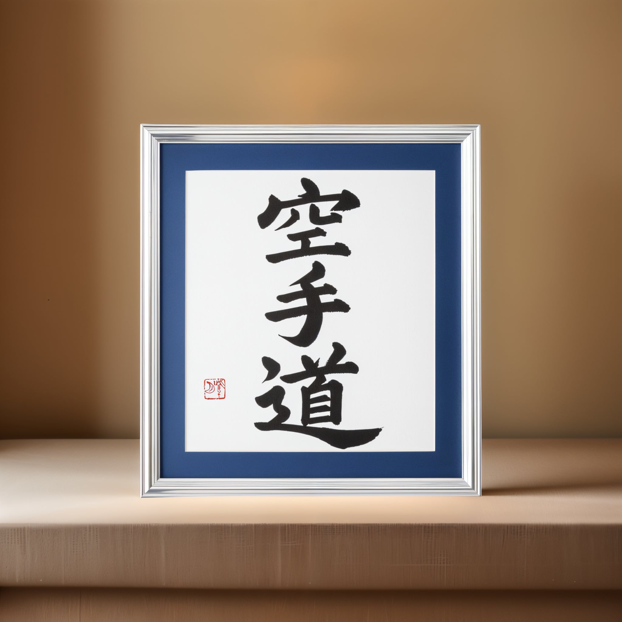 空手道 Karate-do - Oeuvre de calligraphie encadrée